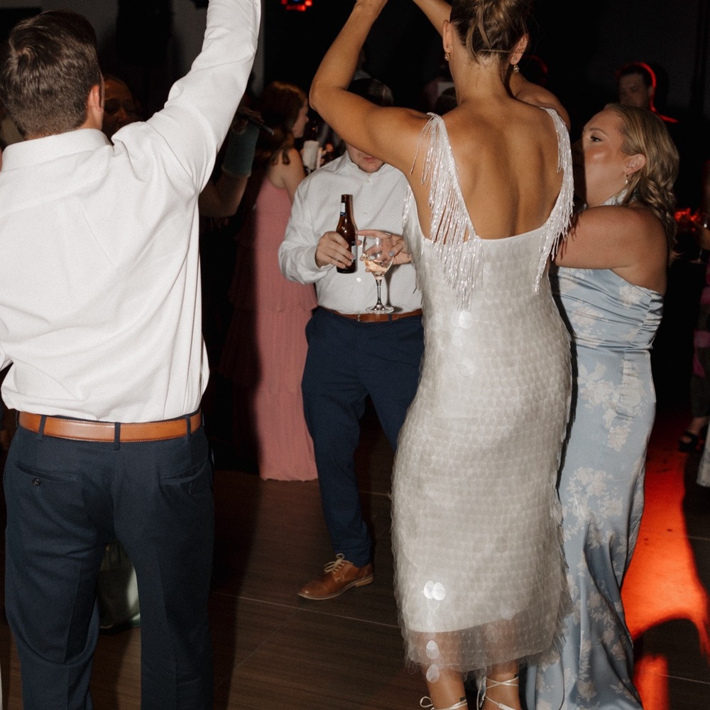 CUSTOM BHLDN Amour Sequin Midi Dress - Picture 6 of 6